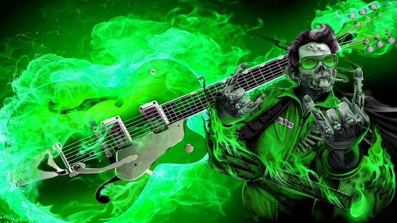 Skeletal Guitarist