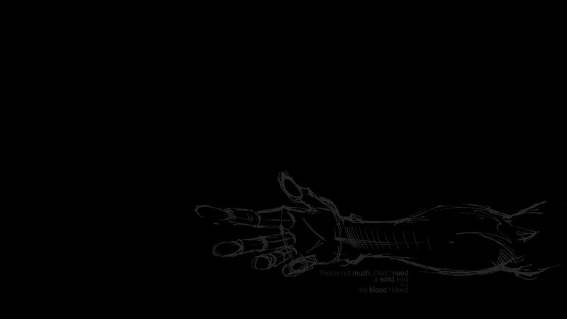 skeletal hand sketch
