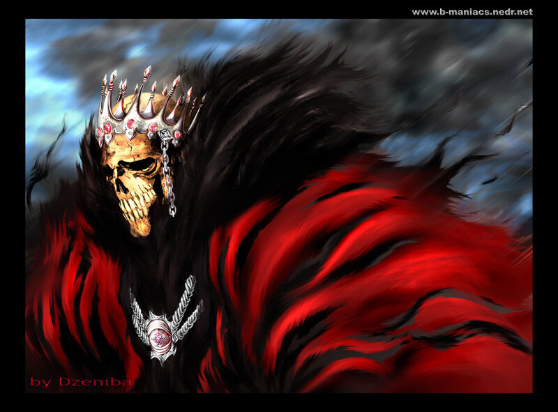 skeletal king with crown
