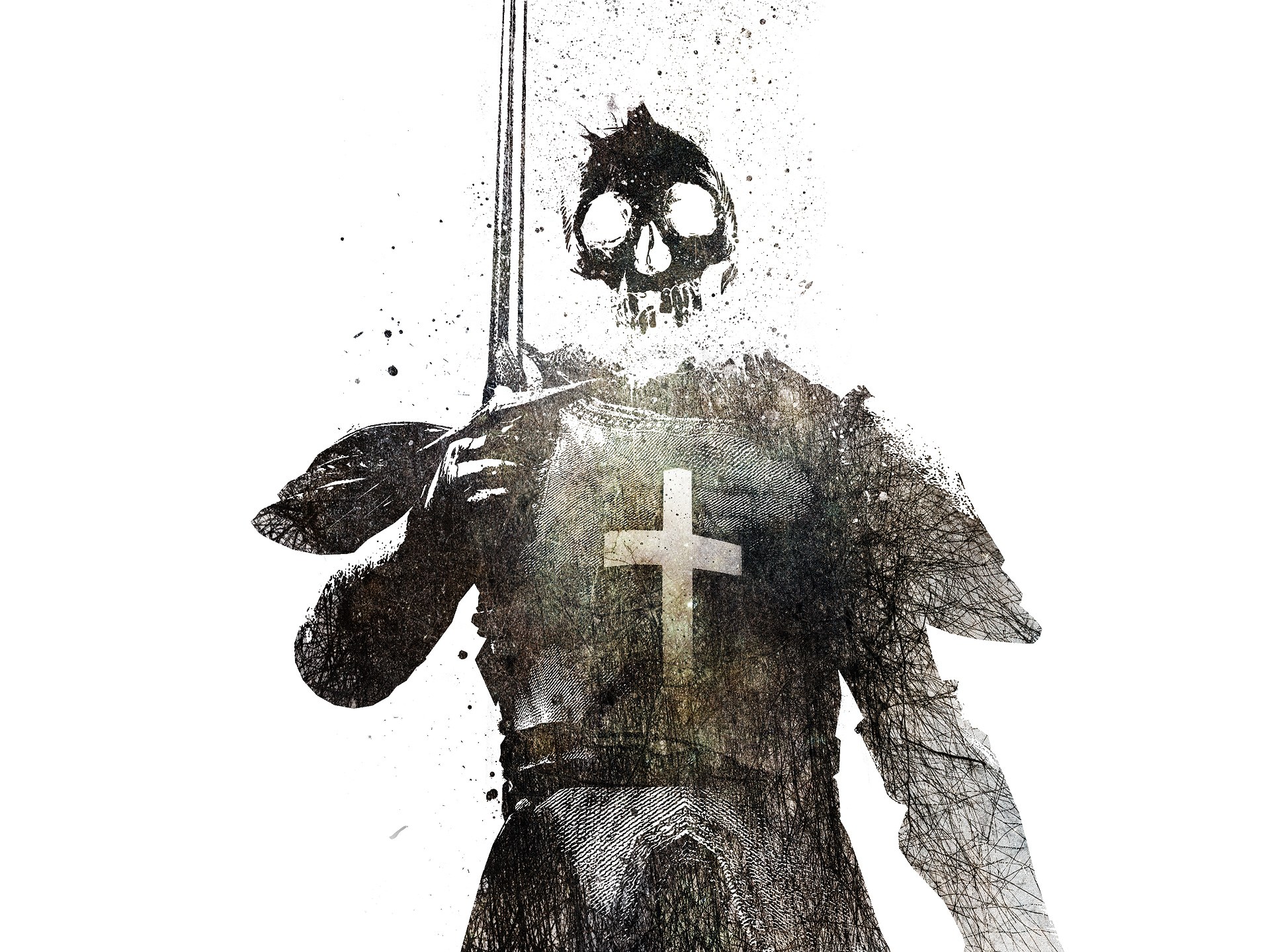 skeletal knight with sword