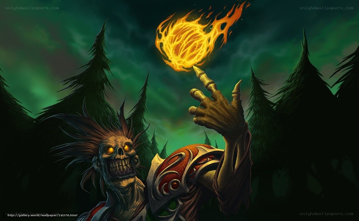 skeletal mage casting fireball