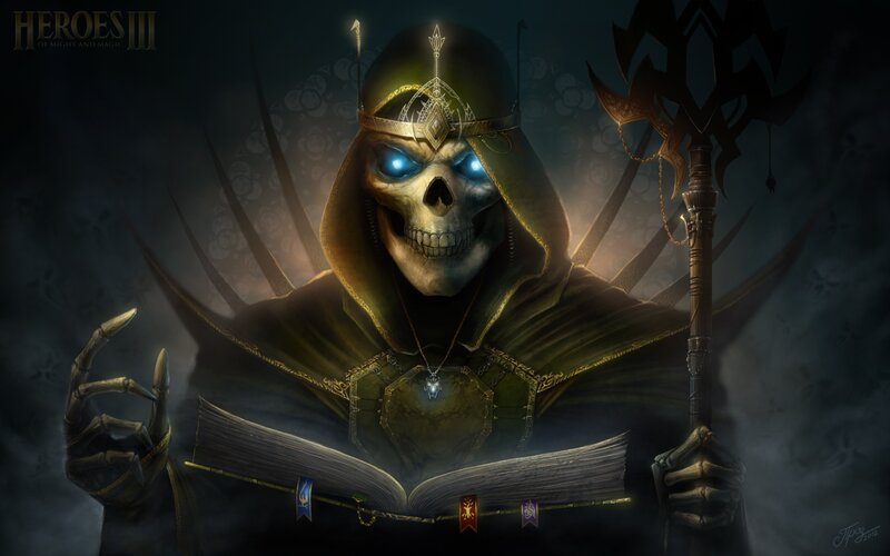 Skeletal Mage Reading Book — Black