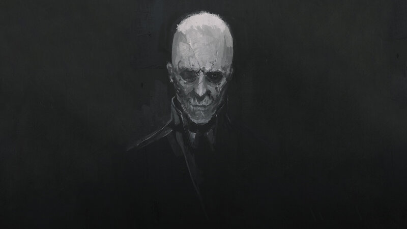 Skeletal Man in Suit