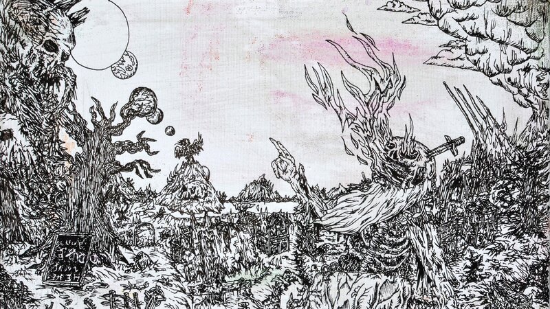 Skeletal Monster in Wasteland