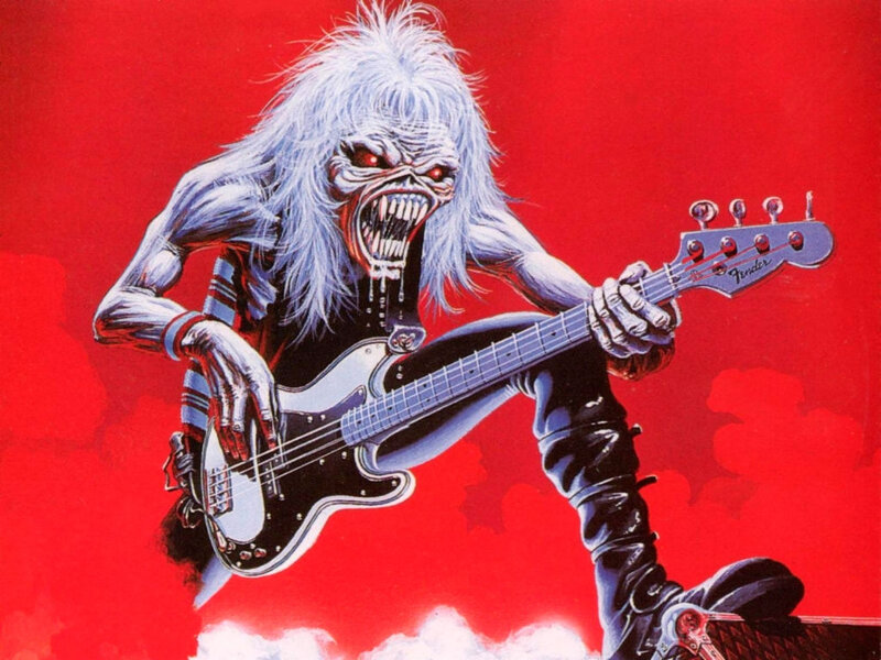 Skeletal Musician Playing Bass