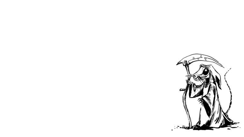 skeletal rat grim reaper