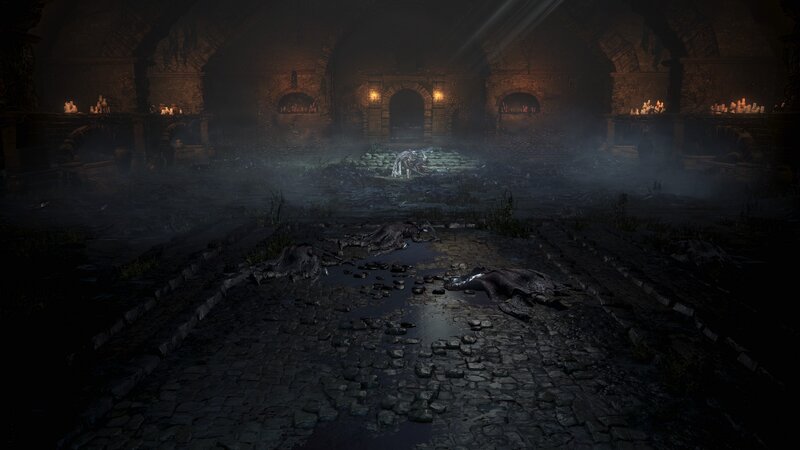 Skeletal Remains in Dungeon