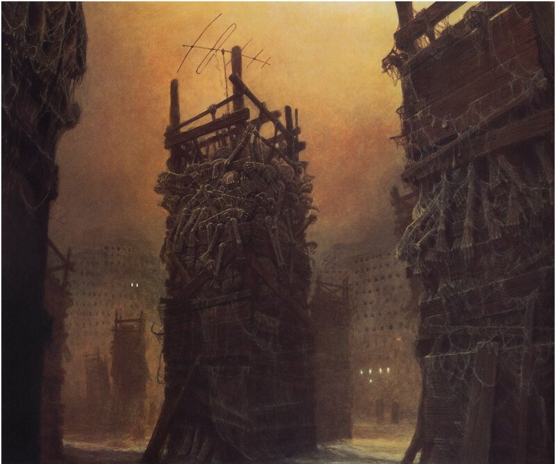 Skeletal Tower in Ruins