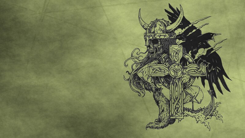 Skeletal Viking Warrior — Green