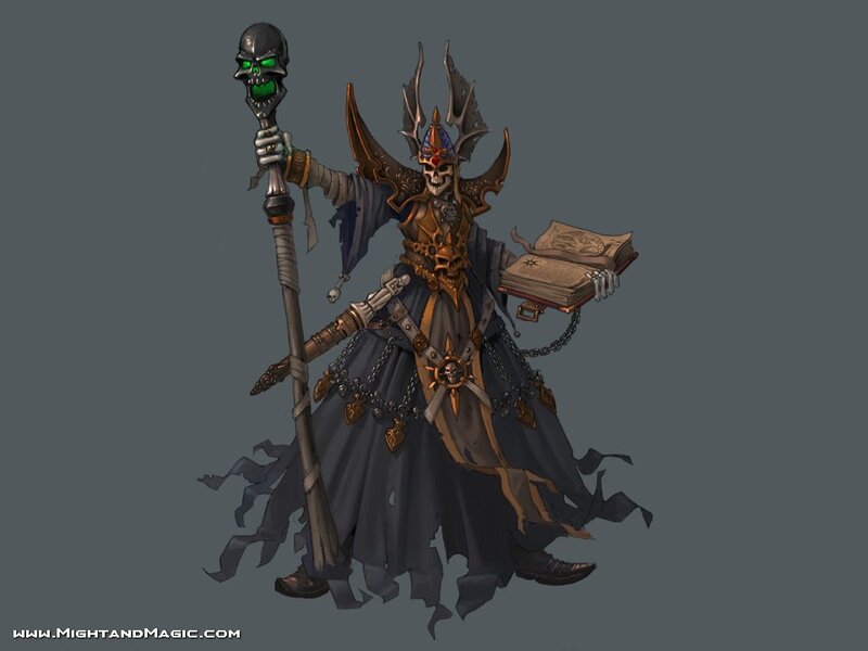 skeletal warlock character