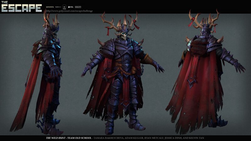 skeletal warrior character design