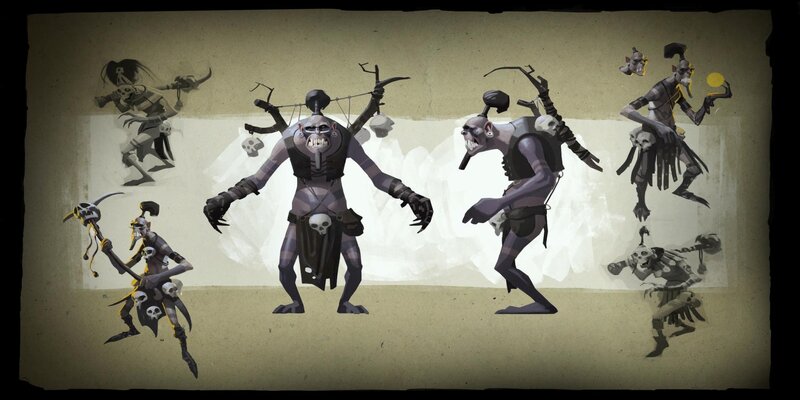 Skeletal Warrior Characters
