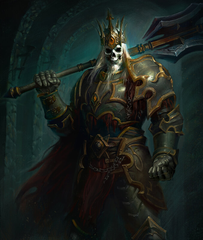 Skeletal Warrior in Armor — Black, Dark, Menacing, Night