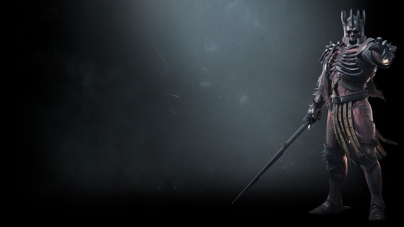 Skeletal Warrior in Armor — Black, Dramatic, 3d Render