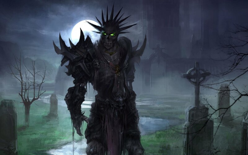 Skeletal Warrior in Graveyard