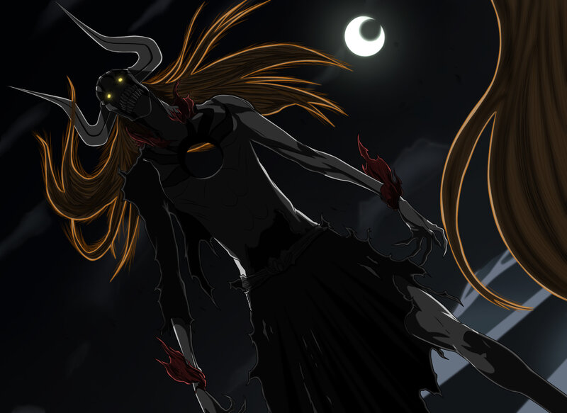 Skeletal Warrior with Horns — Black, Dramatic, Night, Anime
