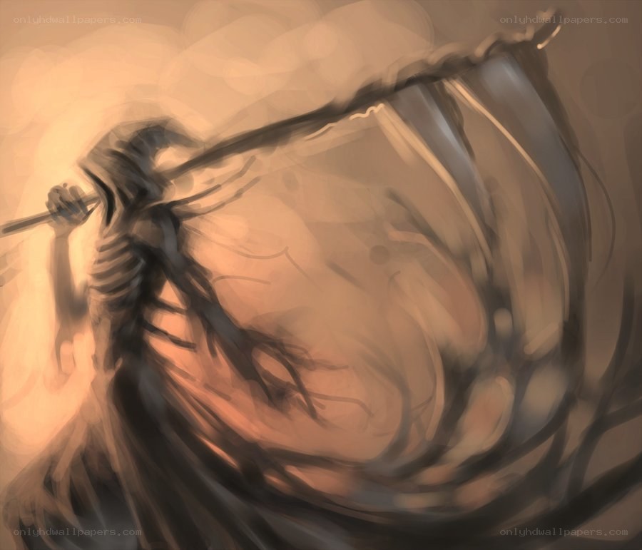 skeletal warrior with staff