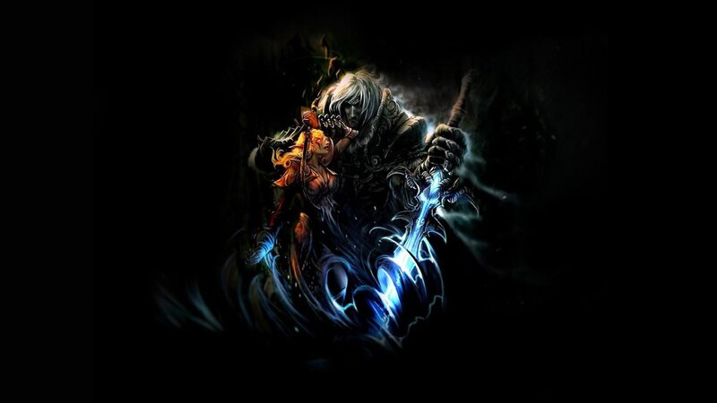 Skeletal Warrior with Sword — Black, Dramatic, Night