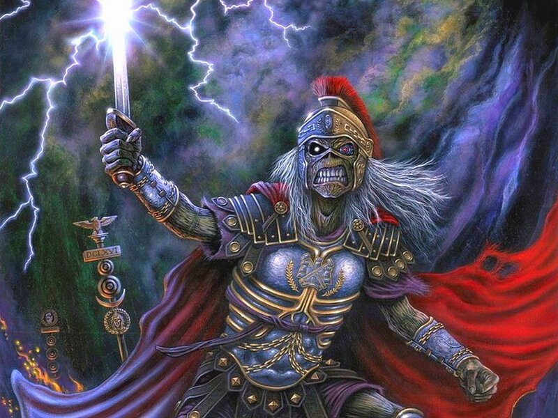 Skeletal Warrior with Sword — Purple, Dramatic