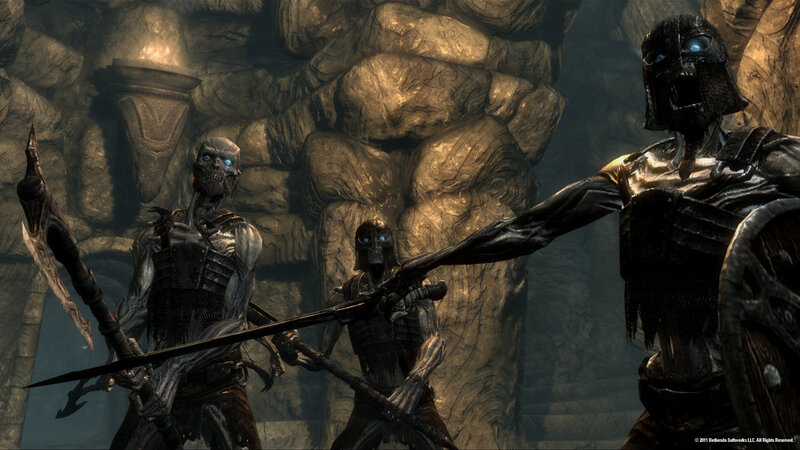 Skeletal Warriors in Cave