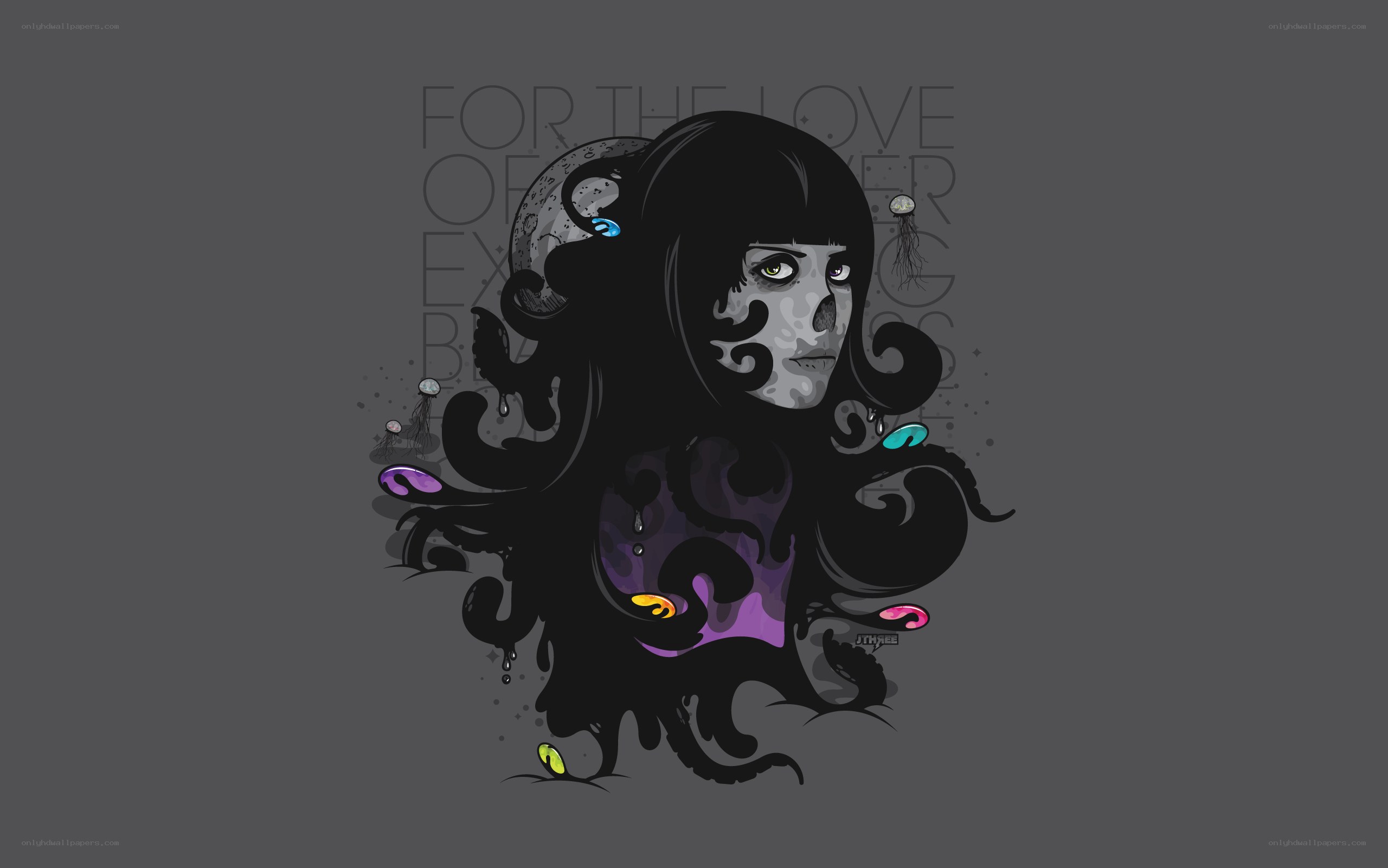 skeletal woman with tentacles