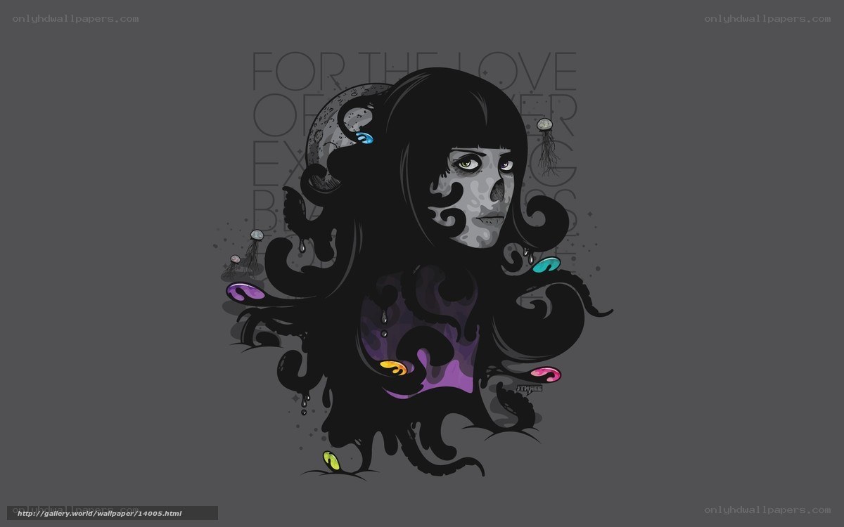 skeletal woman with tentacles