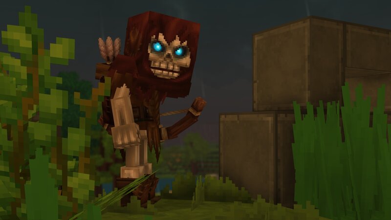 Skeleton Archer in Grass