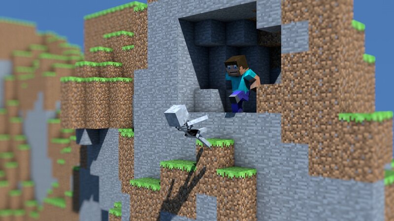 Skeleton Attacking Player