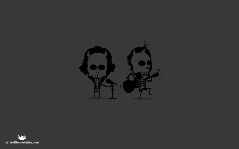 skeleton band illustration