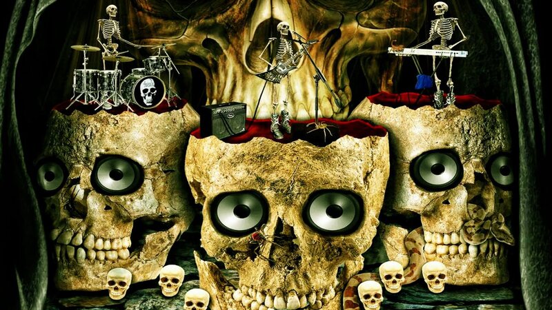 Skeleton Band on Skulls