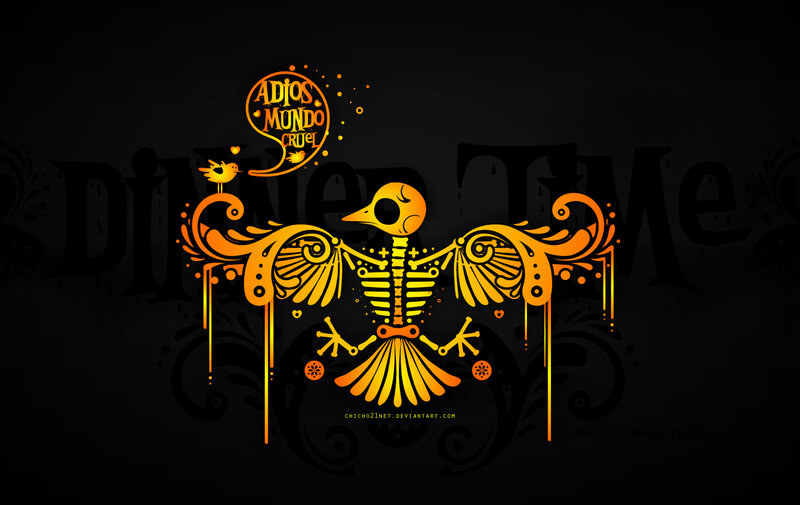 Skeleton Bird Illustration