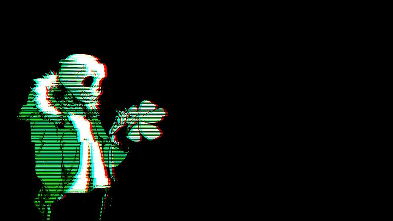 Skeleton Character Holding Flower