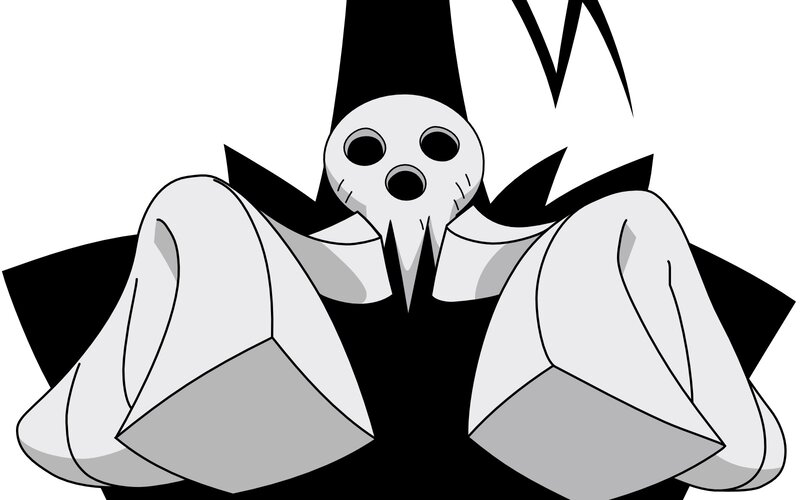 skeleton character in cloak