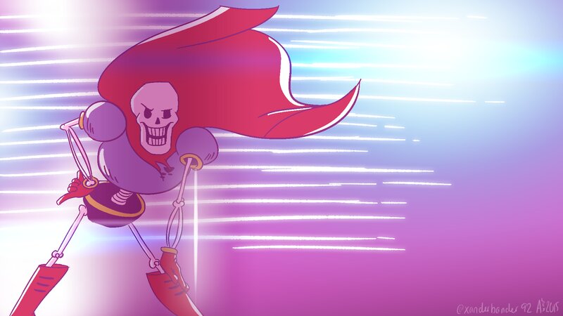 Skeleton Character in Motion