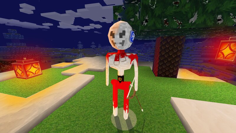 Skeleton Character in Red