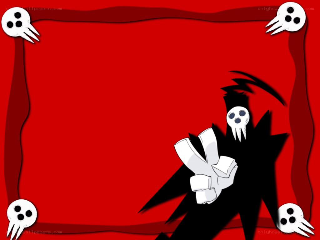 skeleton character on red background
