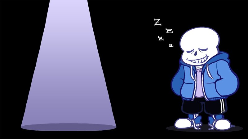 Skeleton Character Sleeping