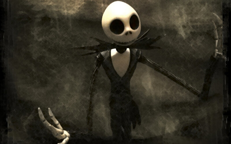 Skeleton Character Standing — Black