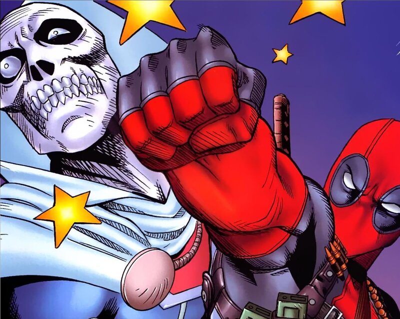 Skeleton Character with Deadpool