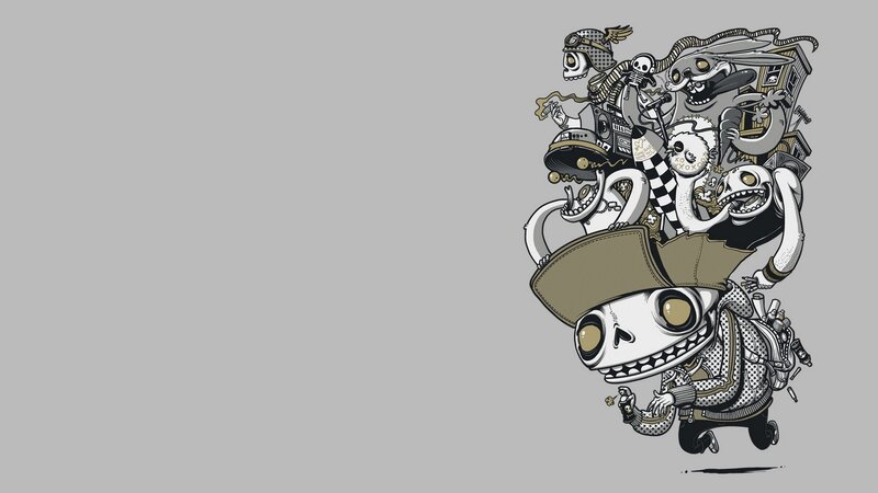 Skeleton Characters Illustration