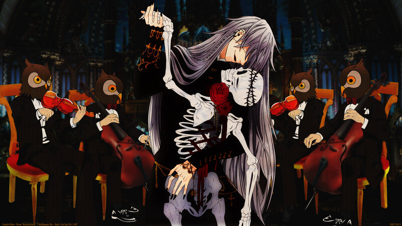 Skeleton Couple Dancing — Black, Dramatic