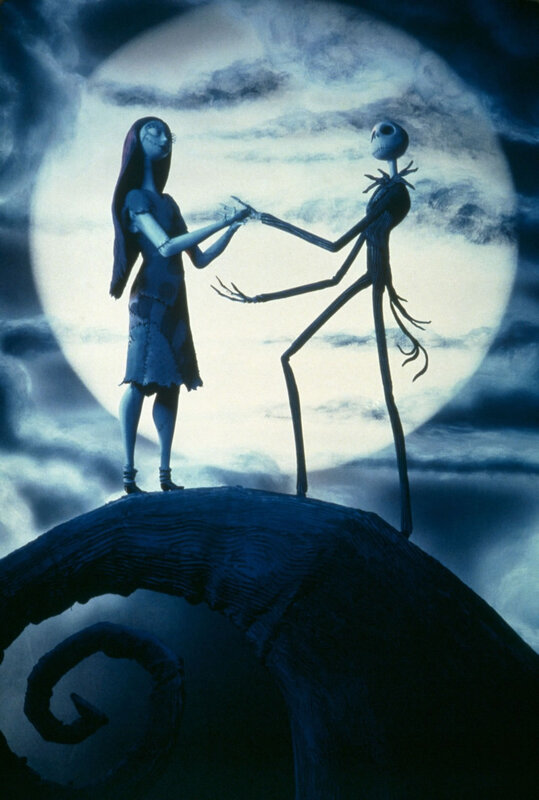 Skeleton Couple Dancing — Blue, Dramatic