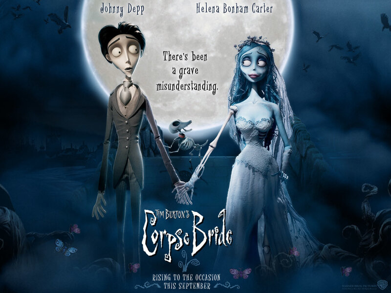 Skeleton Couple Holding Hands — Blue