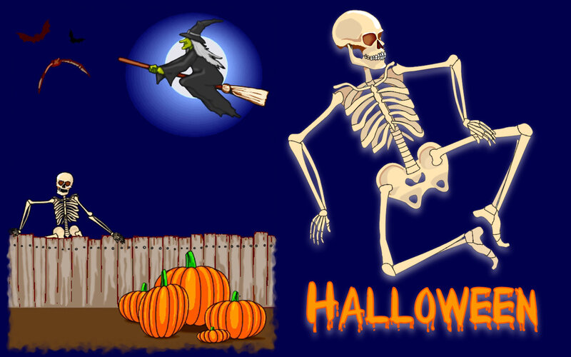 Skeleton Dancing at Night