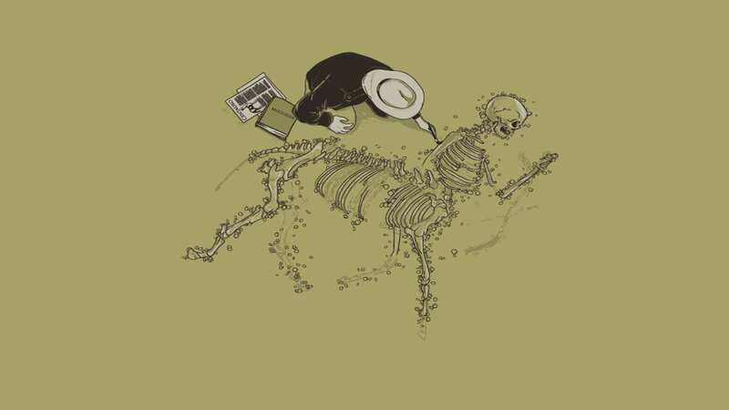 skeleton discovery illustration