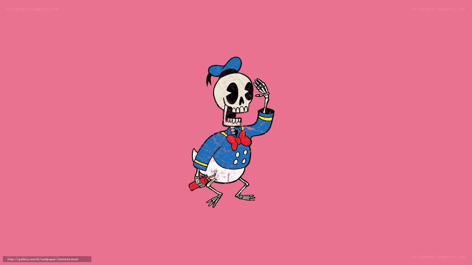 skeleton donald duck