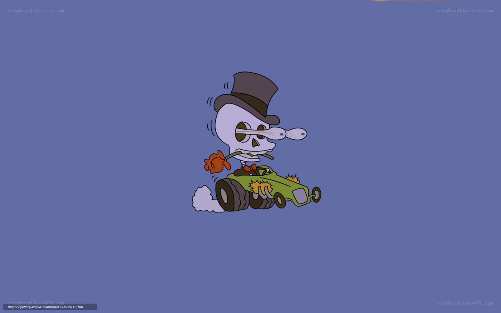skeleton driving a car