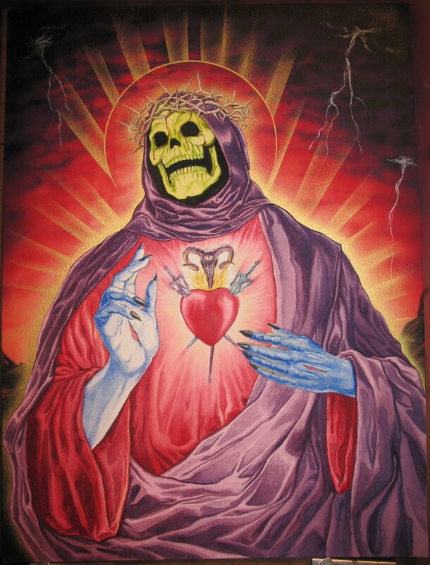 Skeleton Figure with Heart