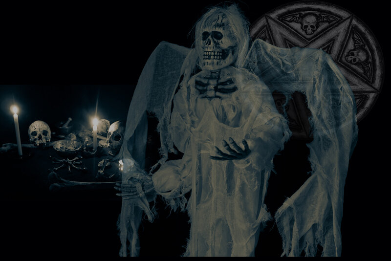 Skeleton Figure with Wings