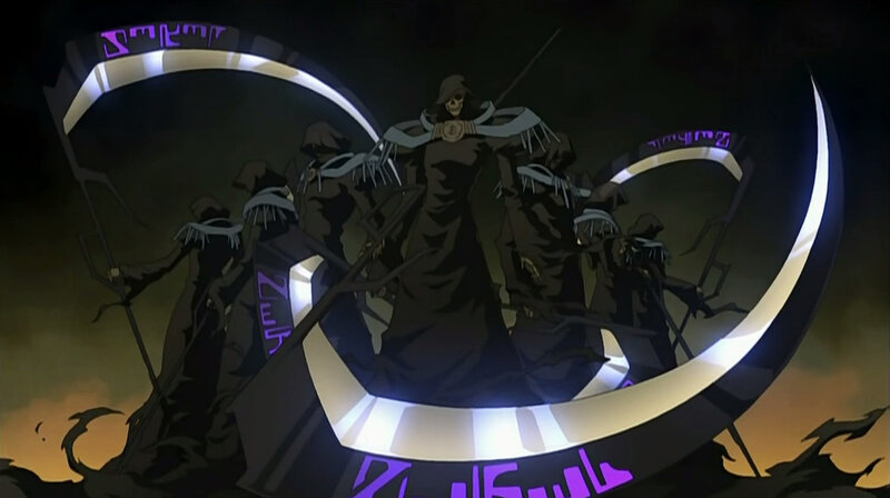 Skeleton Figures with Scythes